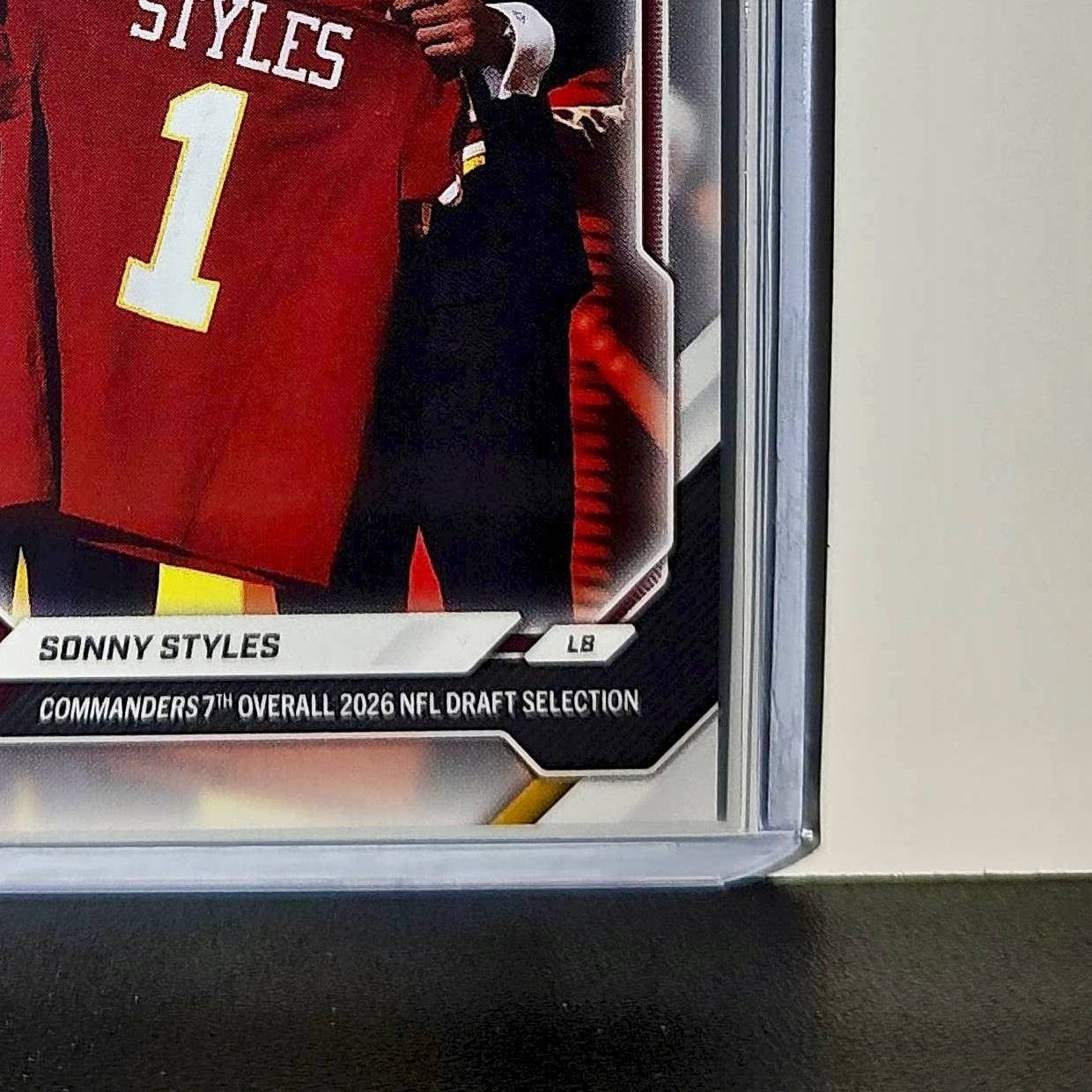 Sonny Styles Rookie 2026 Topps Now Draft Night #SSTY Card Washington Commanders