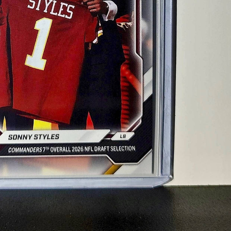 Sonny Styles Rookie 2026 Topps Now Draft Night #SSTY Card Washington Commanders
