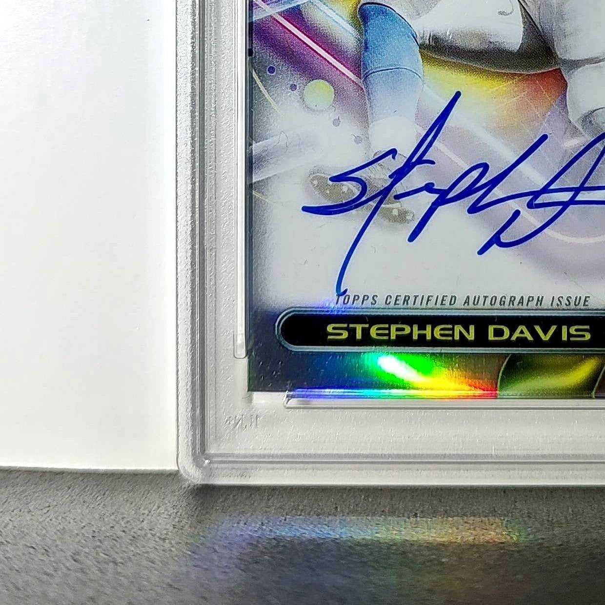 Stephen Davis 2023 Topps Chrome Cosmic #CCA-SD Refractor PSA 10 Auto 10