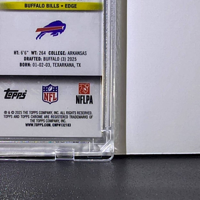 Landon Jackson Rookie 2025 Topps Chrome Cosmic Nucleus NFL #112 Buffalo Bills