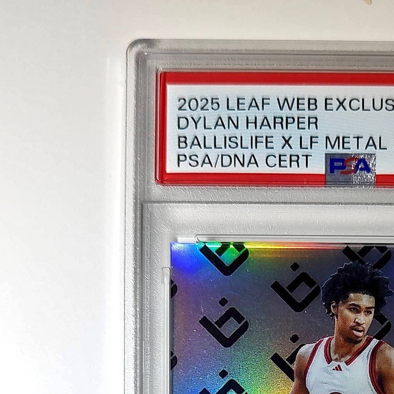 Dylan Harper 2025 Leaf Metal #BILA-DH1 Refractor PSA 8 Auto 10