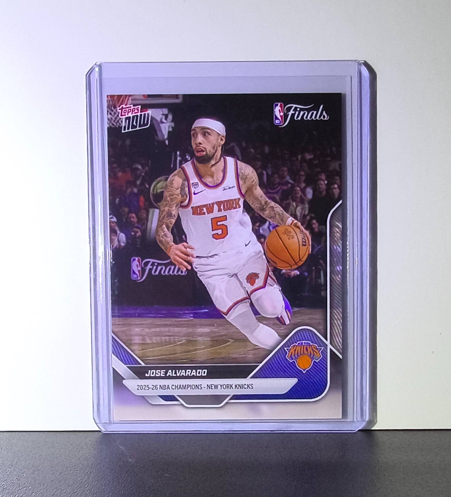 Jose Alvarado 2026 Topps Now NBA Champions #C9 Card New York Knicks