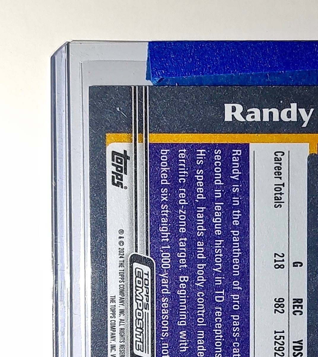 Randy Moss 2023 Topps NFL #428 Composite Football Card Minnesota Vikings
