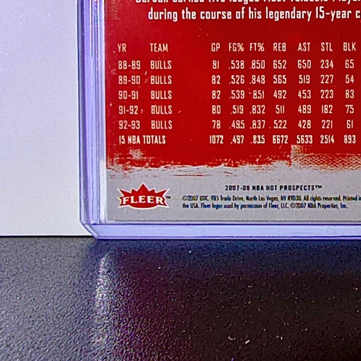 Michael Jordan 2007-08 Fleer Hot Prospects Stat Tracker ST-27 Card Chicago Bulls
