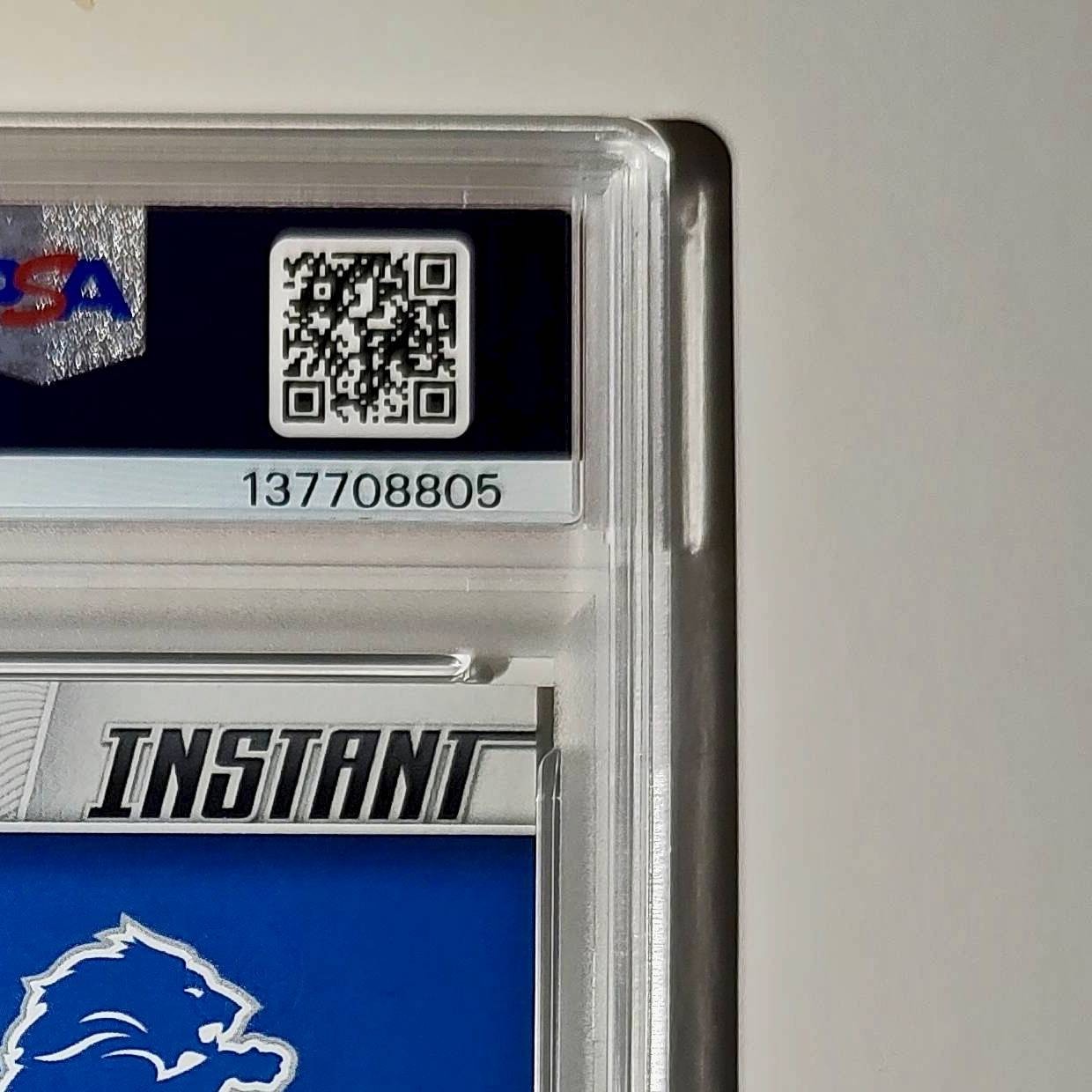 Jake Bates Rookie 2024 Panini NFL #147 Detroit Lions PSA 10 Auto 9