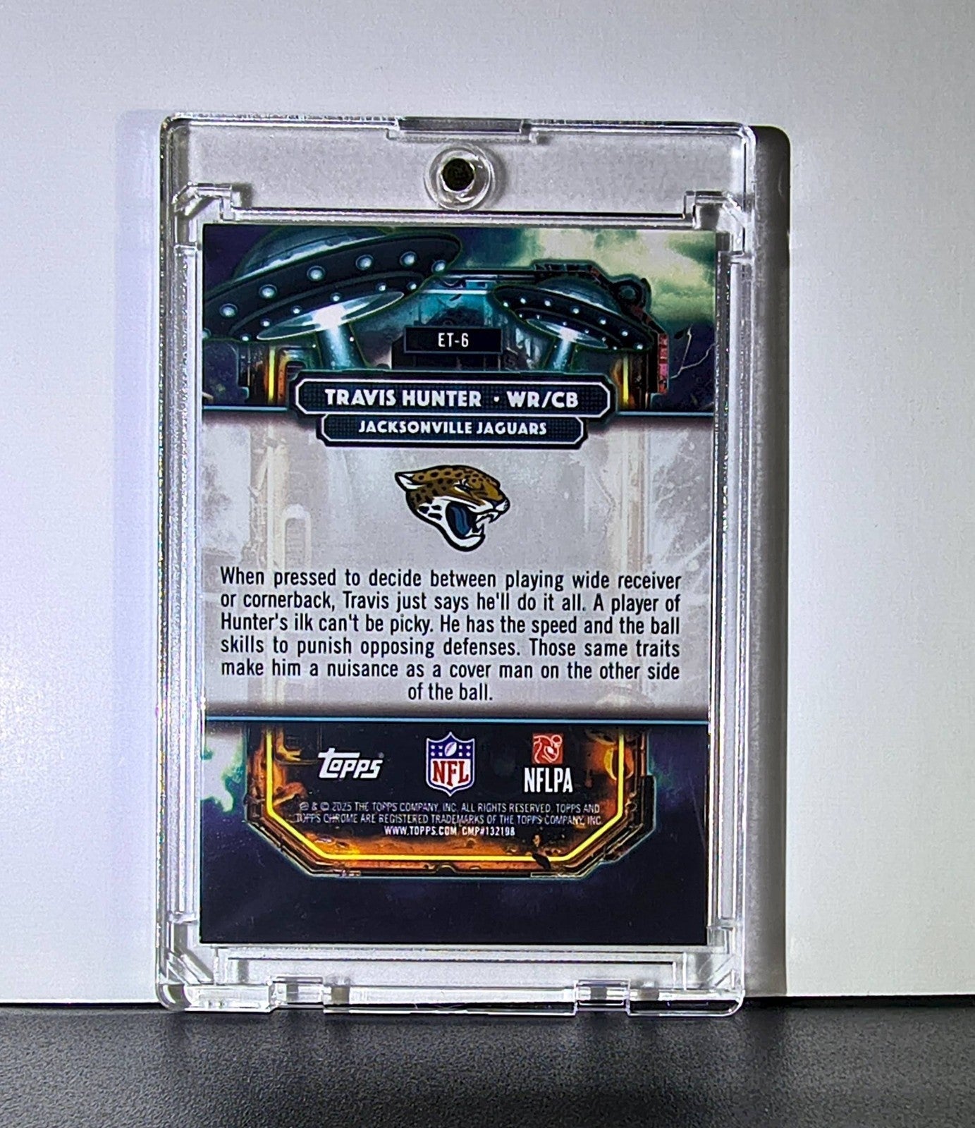 Travis Hunter Rookie 2025 Topps Chrome Cosmic Extraterrestrial NFL #ET-6 Jaguars