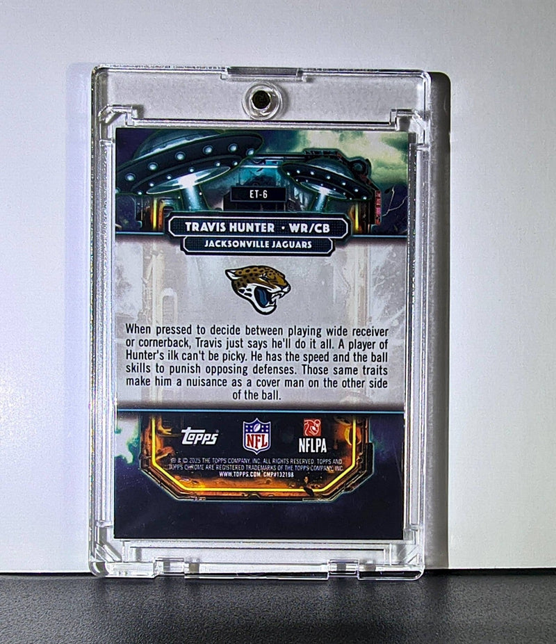 Travis Hunter Rookie 2025 Topps Chrome Cosmic Extraterrestrial NFL #ET-6 Jaguars
