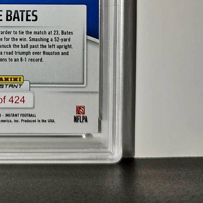 Jake Bates Rookie 2024 Panini NFL #147 Detroit Lions PSA 10 Auto 9