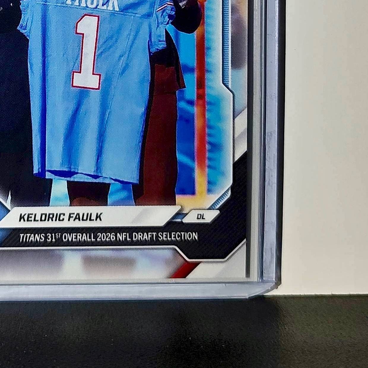 Keldric Faulk Rookie 2026 Topps Now Draft Night #KFAU Card Tennessee Titans