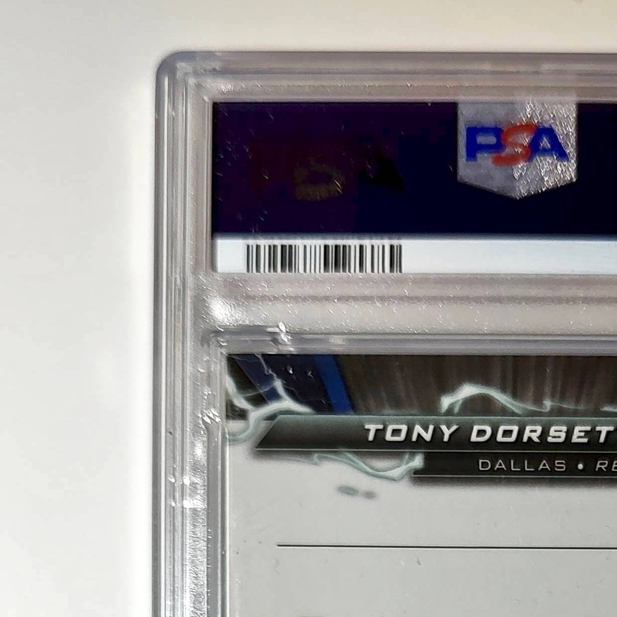 Tony Dorseett 2023 Topps #RPA-TDR Resurgence Patch Gold 41/50 PSA 8 Auto 10