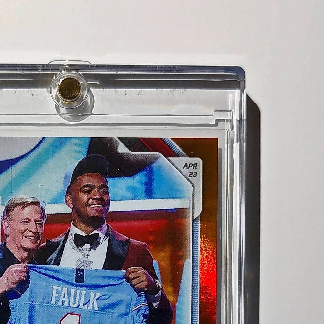 Keldric Faulk Rookie 2026 Topps Now Draft Night #KFAU Orange Foil 24/25 Card