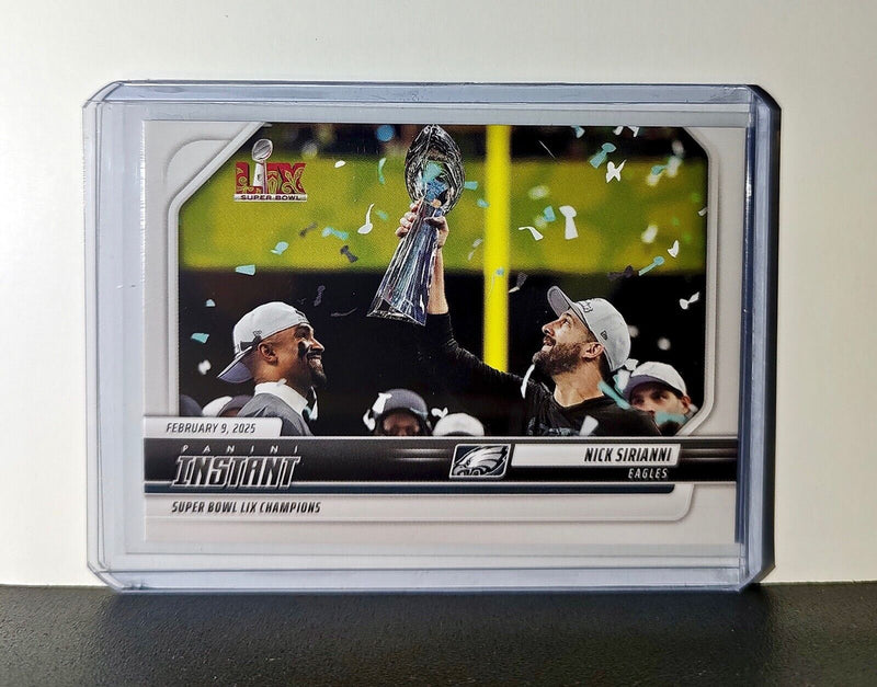 Nick Sirianni 2024 Panini Super Bowl LIX Champions NFL #36 Football Card Eagles