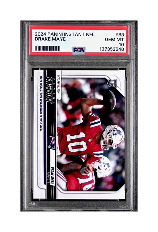 Drake Maye Rookie 2024 Panini Instant NFL #83 PSA 10 Gem Mint