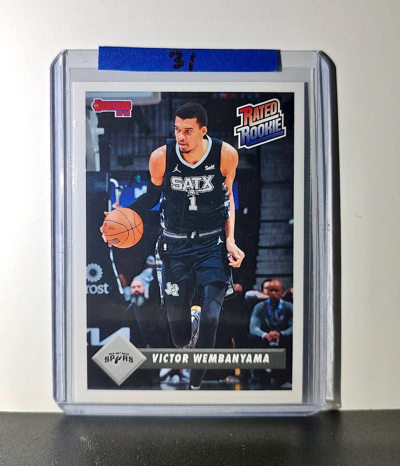 Victor Wembanyama Rookie 2023-24 Panini Donruss Rated Rookie #1 Basketball Card