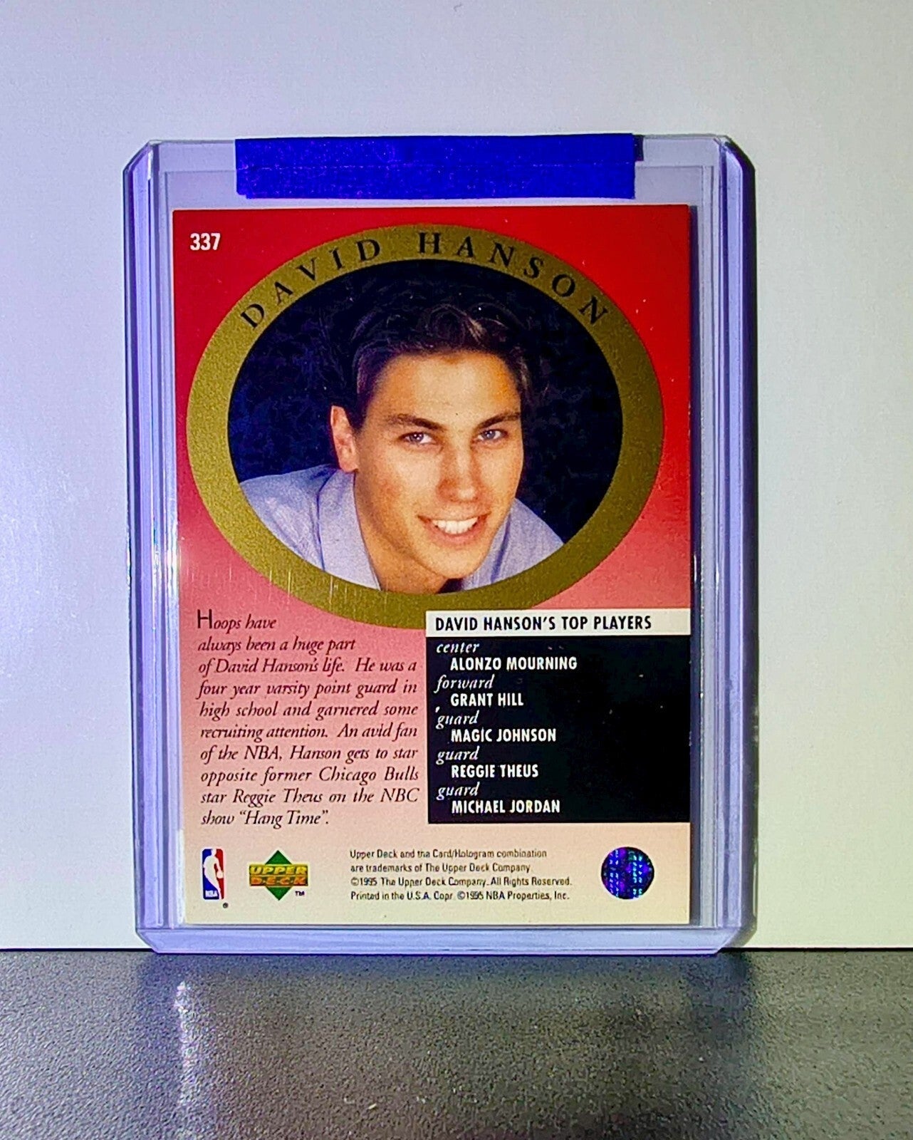 Michael Jordan 1995-96 Upper Deck Major Attractions #337 Card Chicago Bulls