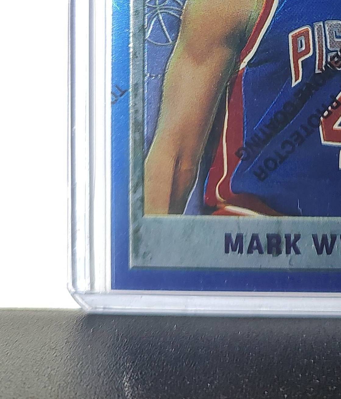 Mark West 1995-96 Topps Finest NBA #200 Card Detroit Pistons
