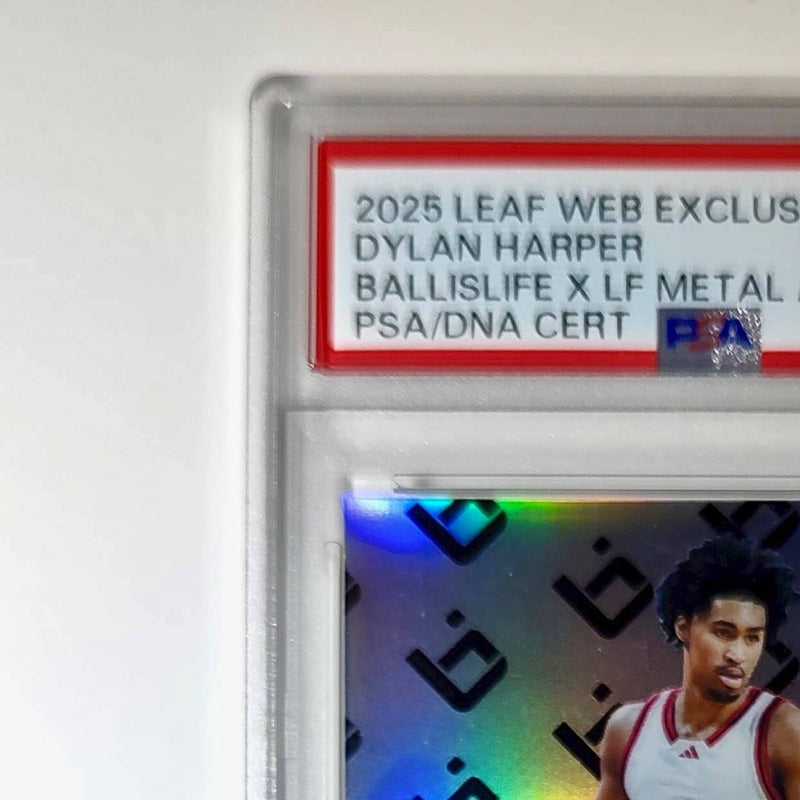 Dylan Harper 2025 Leaf Metal #BILA-DH1 Refractor PSA 9 Auto 10