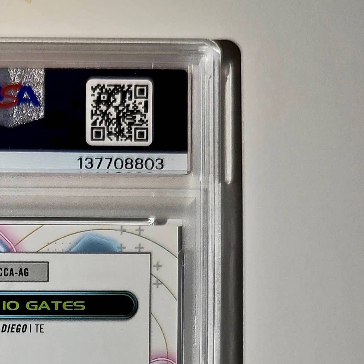 Antonio Gates 2023 Topps Chrome Cosmic #CCA-AG Refractor PSA 10 Auto 10
