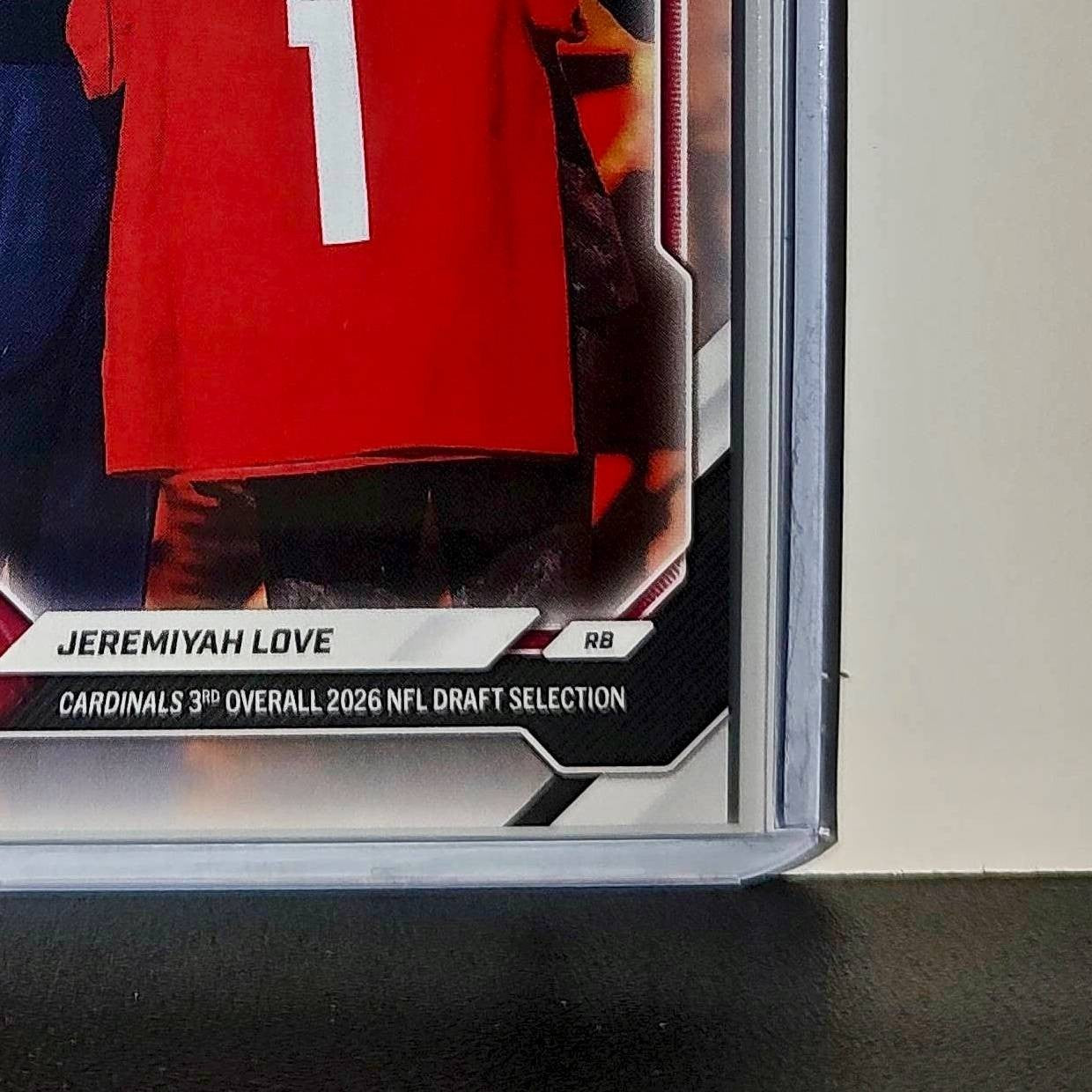Jeremiyah Love Rookie 2026 Topps Now Draft Night #JLOV Card Arizona Cardinals