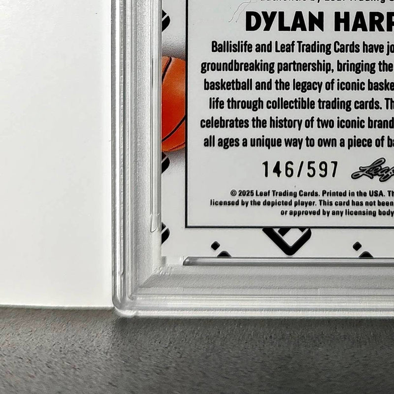 Dylan Harper 2025 Leaf Metal #BILA-DH1 Refractor PSA 9 Auto 10