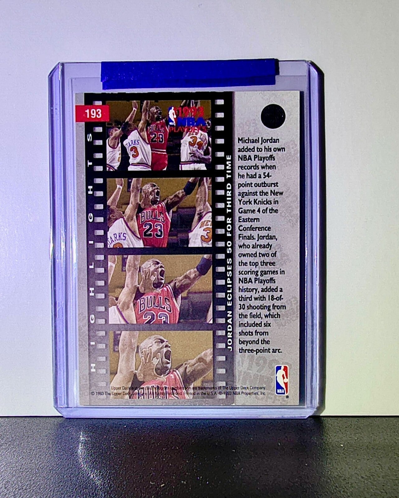 Michael Jordan 1993-94 Upper Deck #193 Basketball Card Chicago Bulls