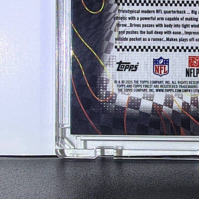 Drake Maye Rookie 2025 Topps Finest NFL #T-25 Torchers Card New England Patriots