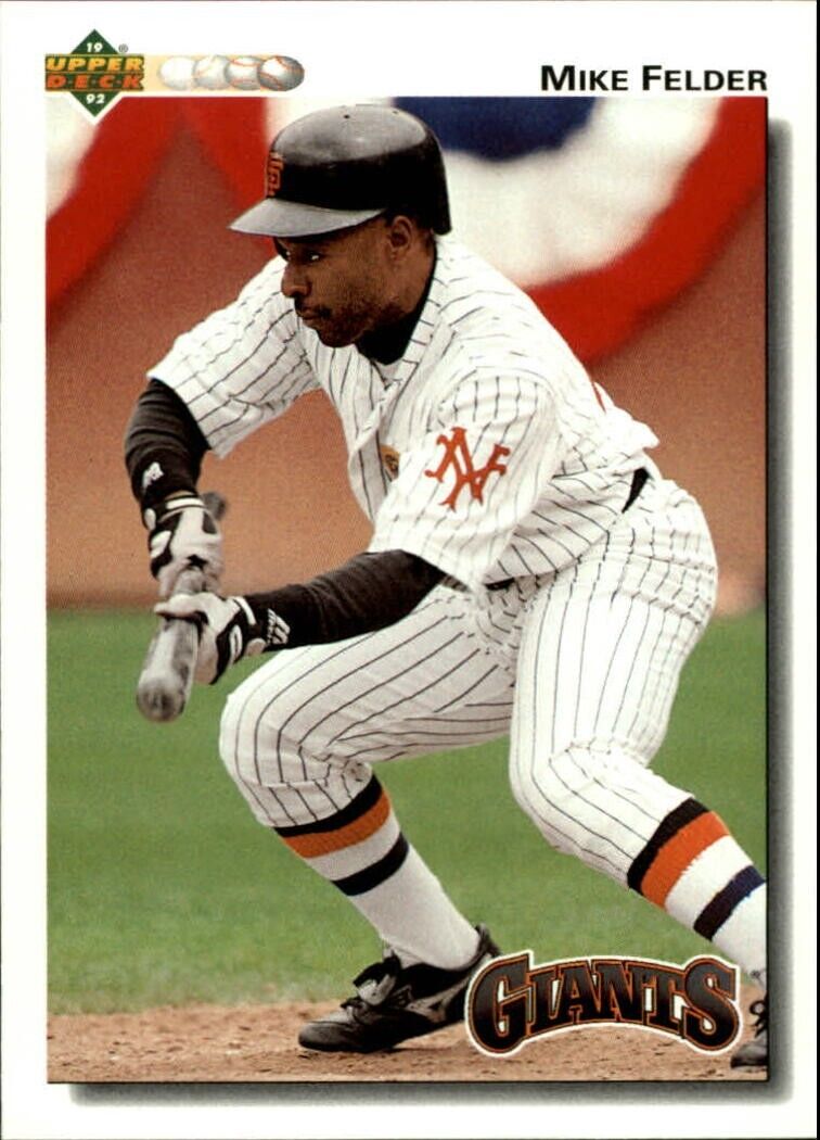 Mike Felder 1992 Upper Deck MLB #288 Baseball Card San Francisco Giants