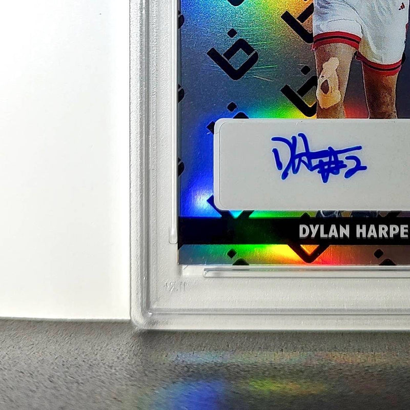 Dylan Harper 2025 Leaf Metal #BILA-DH1 Refractor PSA 8 Auto 10