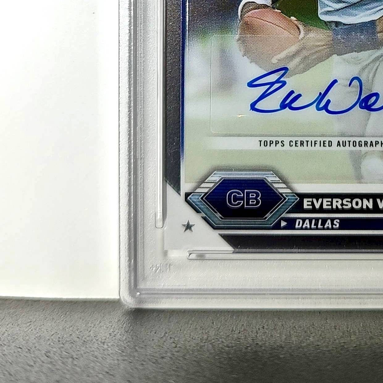 Everson Walls 2023 Topps Chrome #TCA-EW PSA 10 Auto 10