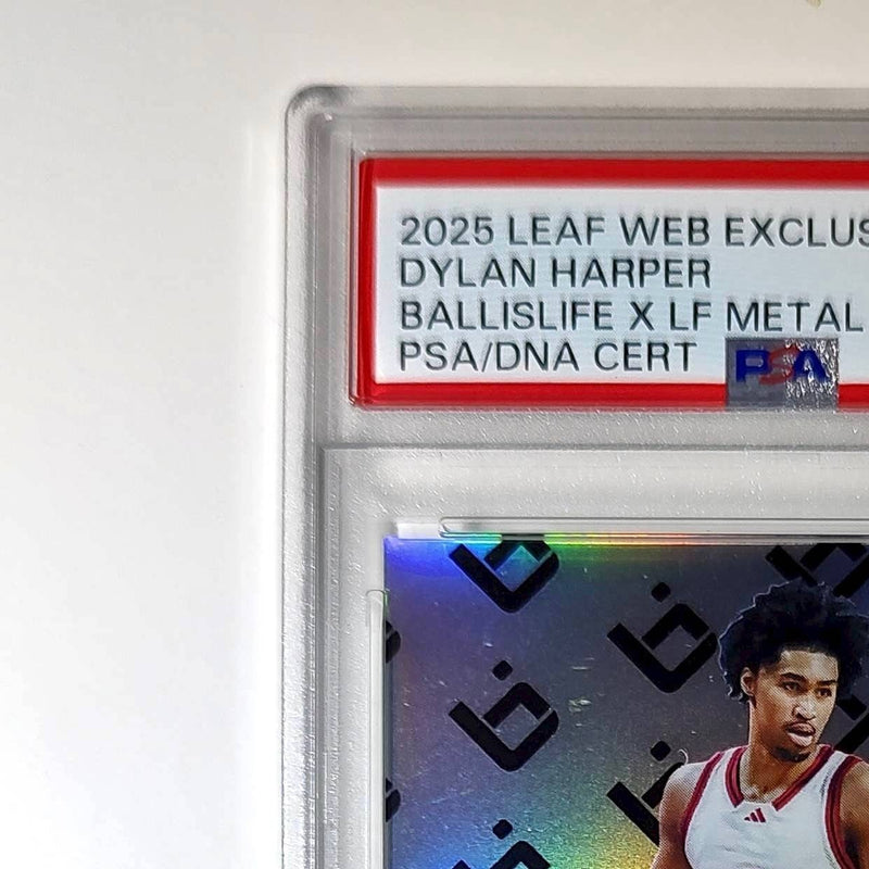Dylan Harper 2025 Leaf Metal #BILA-DH1 Refractor PSA 9 Auto 10