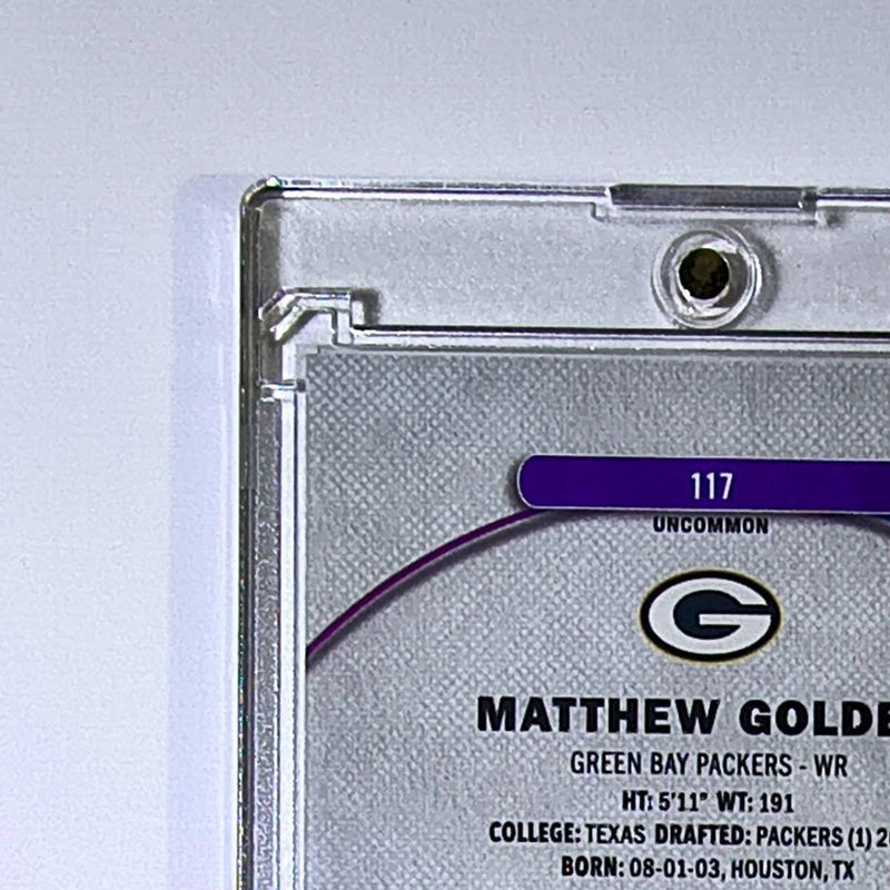 Matthew Golden Rookie 2025 Topps Finest NFL #117 Refractor Green Bay Packers