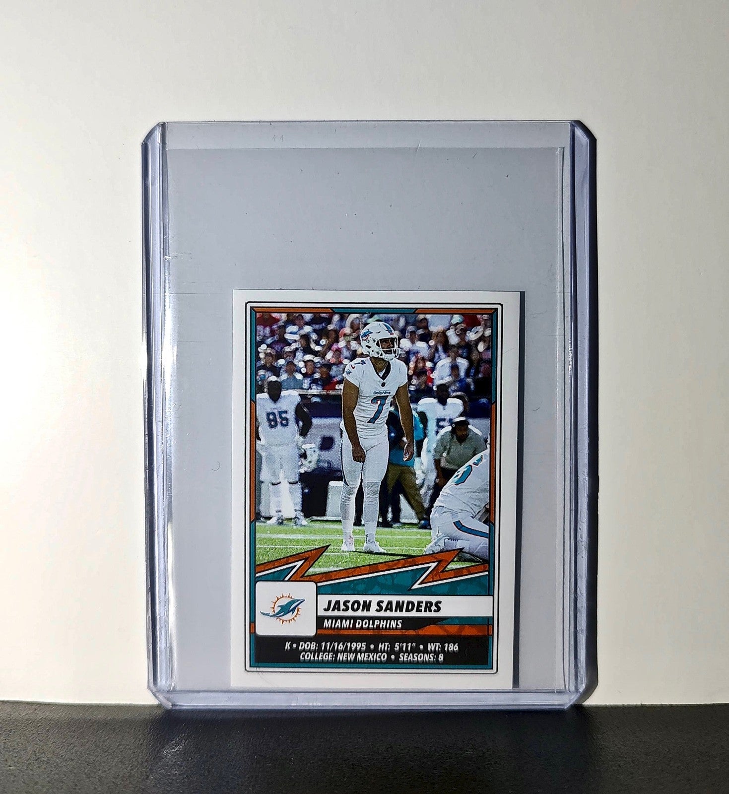 Jason Sanders 2025 Panini NFL #68 Sticker Miami Dolphins