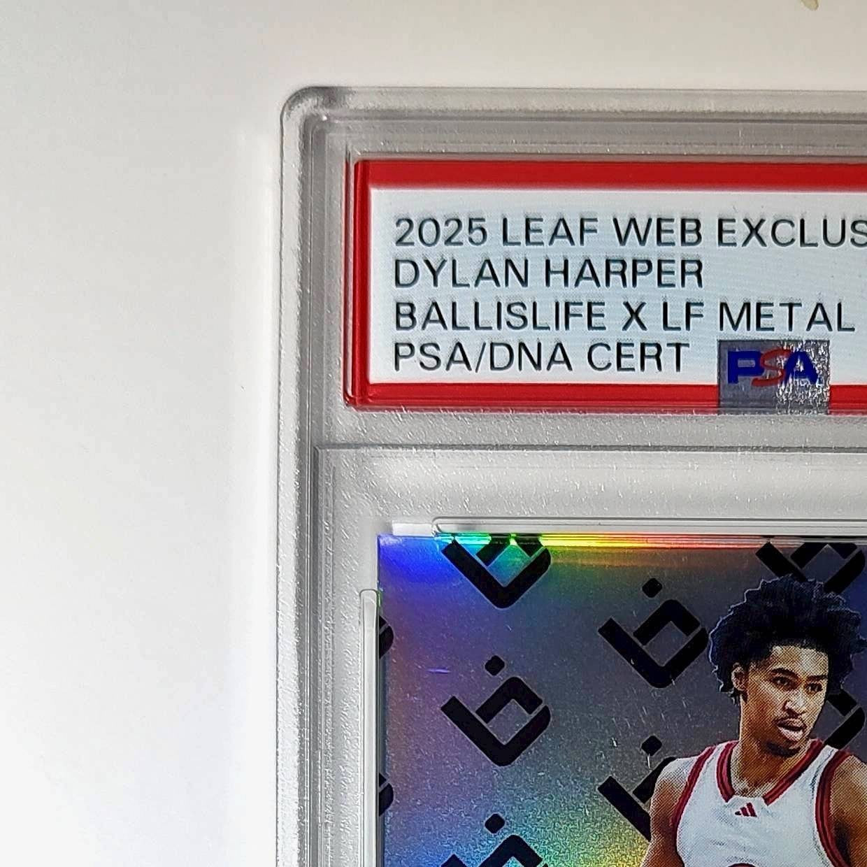 Dylan Harper 2025 Leaf Metal #BILA-DH1 Refractor PSA 9 Auto 10
