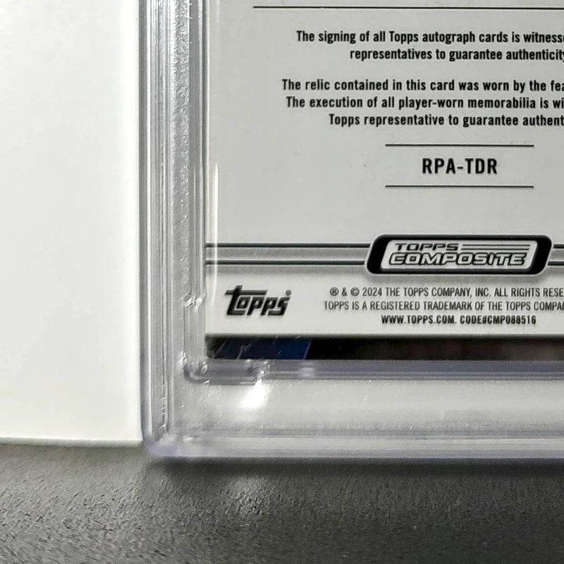 Tony Dorseett 2023 Topps #RPA-TDR Resurgence Patch Gold 41/50 PSA 8 Auto 10