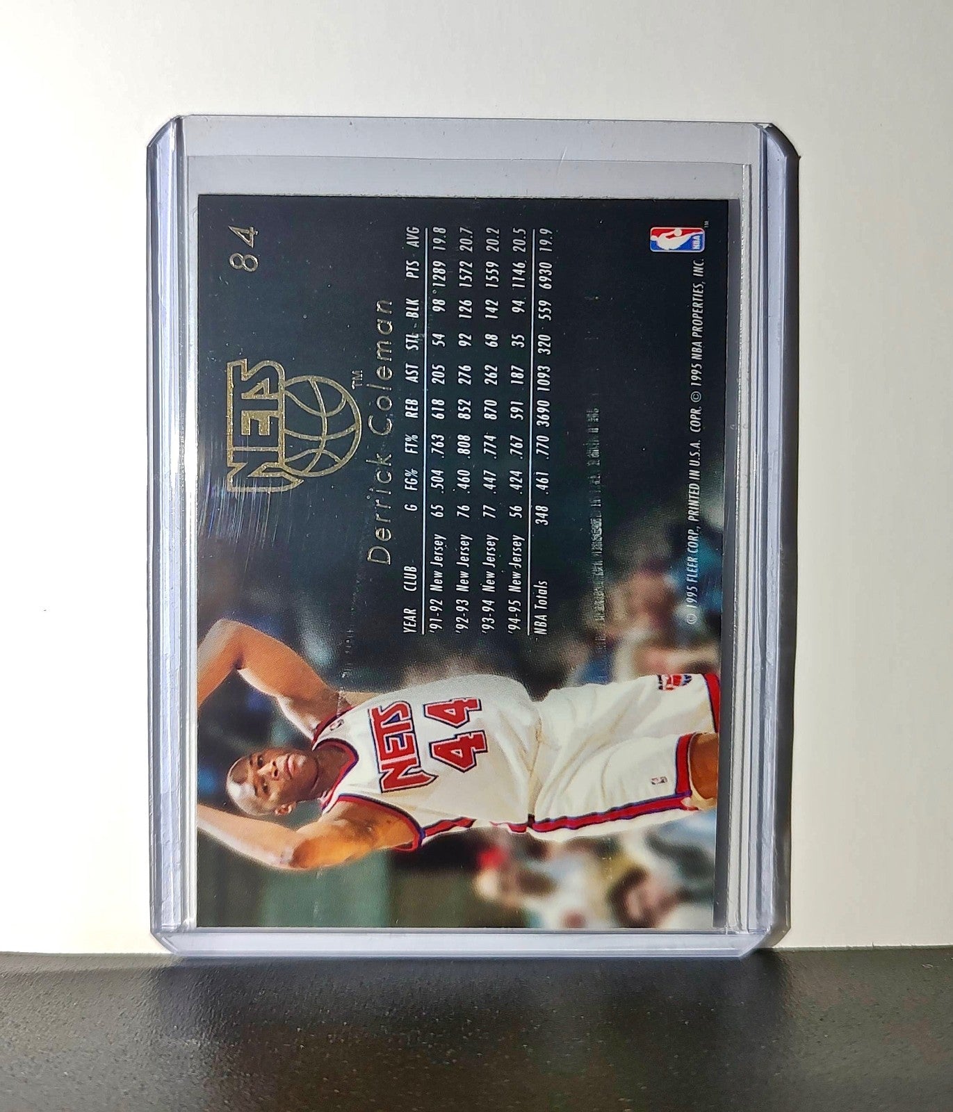Derrick Coleman 1995-96 Flair NBA #84 Card New Jersey Nets