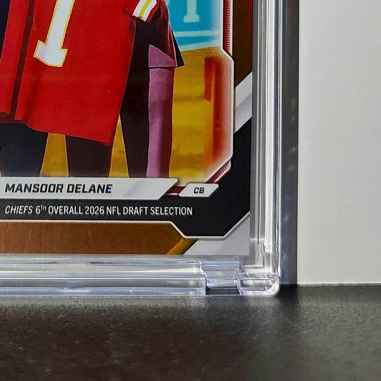 Mansoor Delane Rookie 2026 Topps Now Draft Night #MDEL Orange Foil 13/25 Card