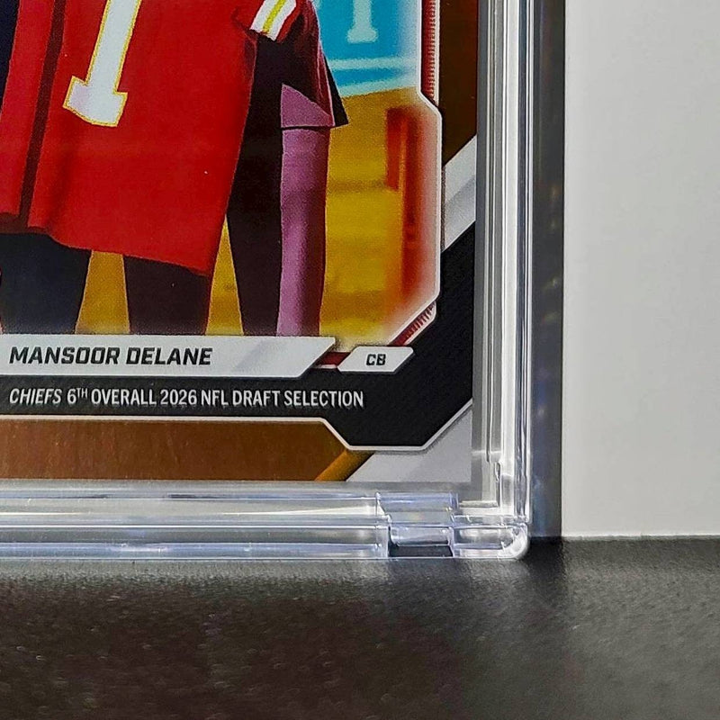 Mansoor Delane Rookie 2026 Topps Now Draft Night #MDEL Orange Foil 13/25 Card