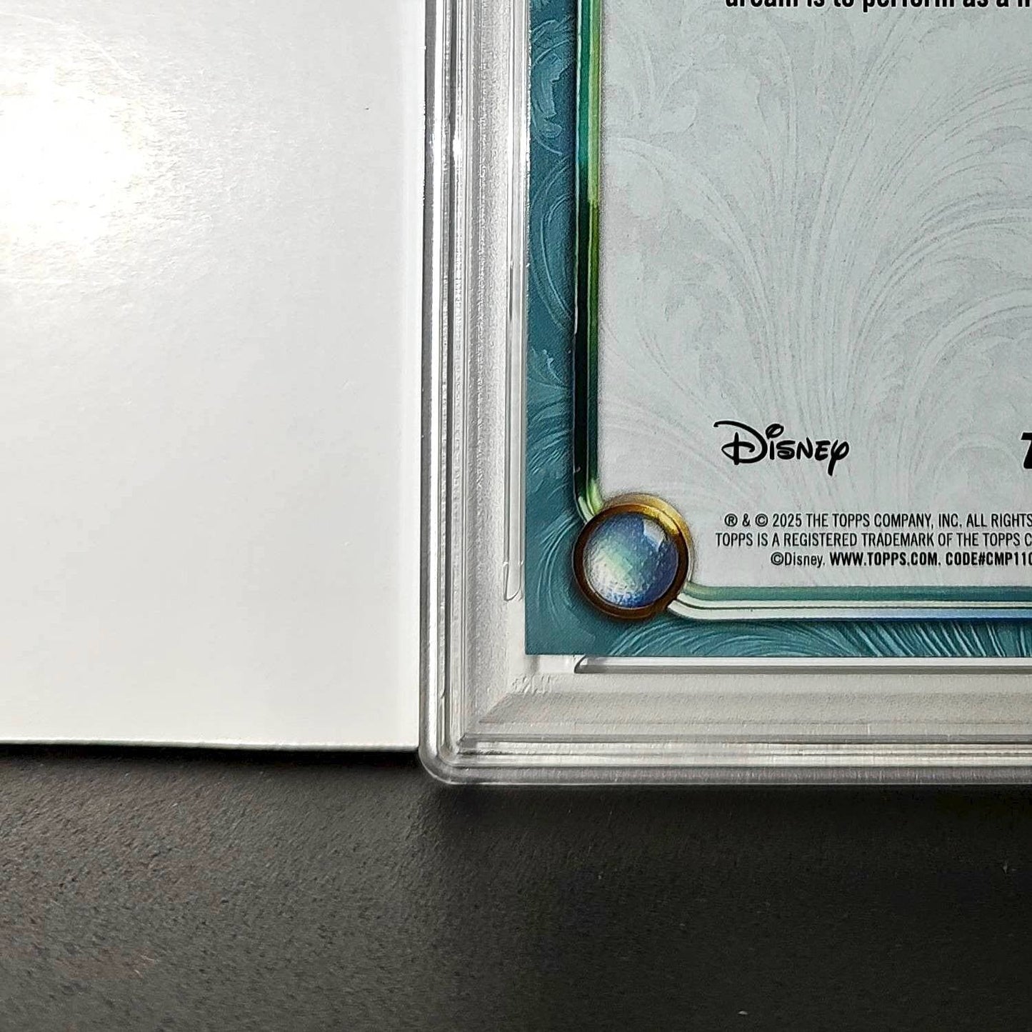 Ulf 2025 Topps Disney Wonder #145 Diamond Card Tangled PSA 9