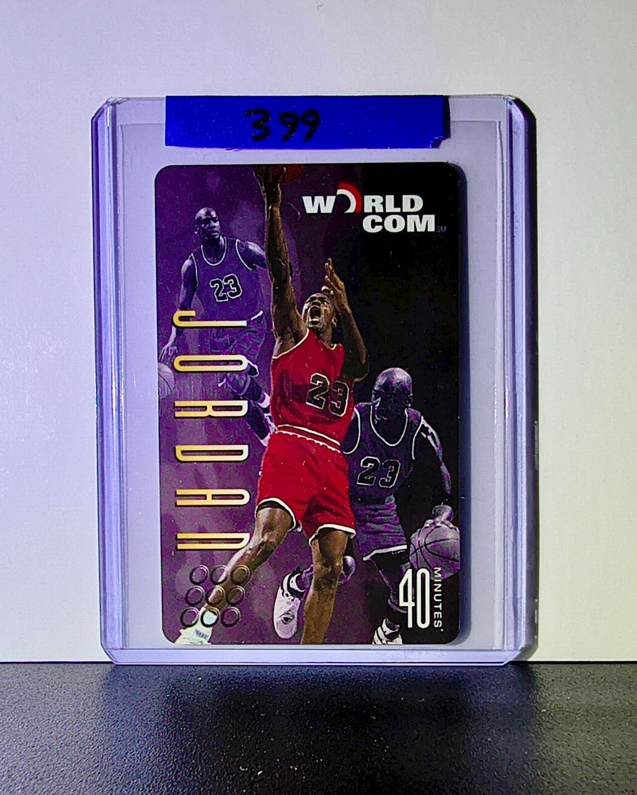 Michael Jordan 1996-97 Worldcom 40 Minutes Phone Card Chicago Bulls