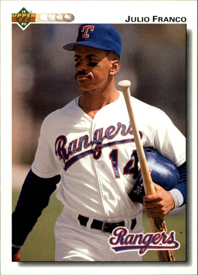 Julio Franco 1992 Upper Deck MLB #241 Baseball Card Texas Rangers