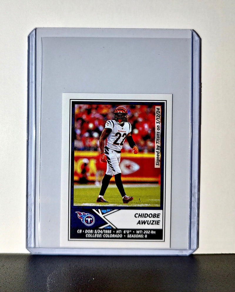 Chidobe Awuzie 2024 Panini NFL Sticker #230 Tennessee Titans