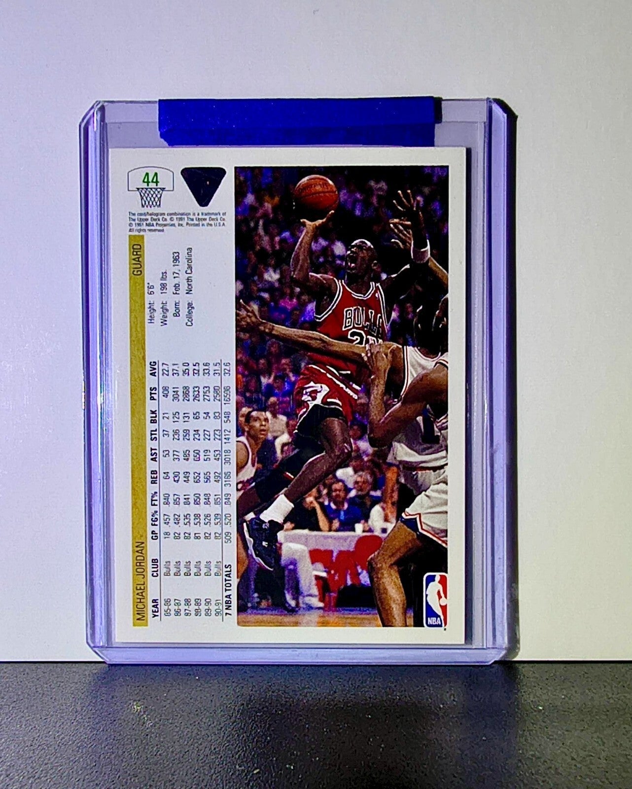 Michael Jordan 1991-92 Upper Deck #44 Basketball Card Chicago Bulls