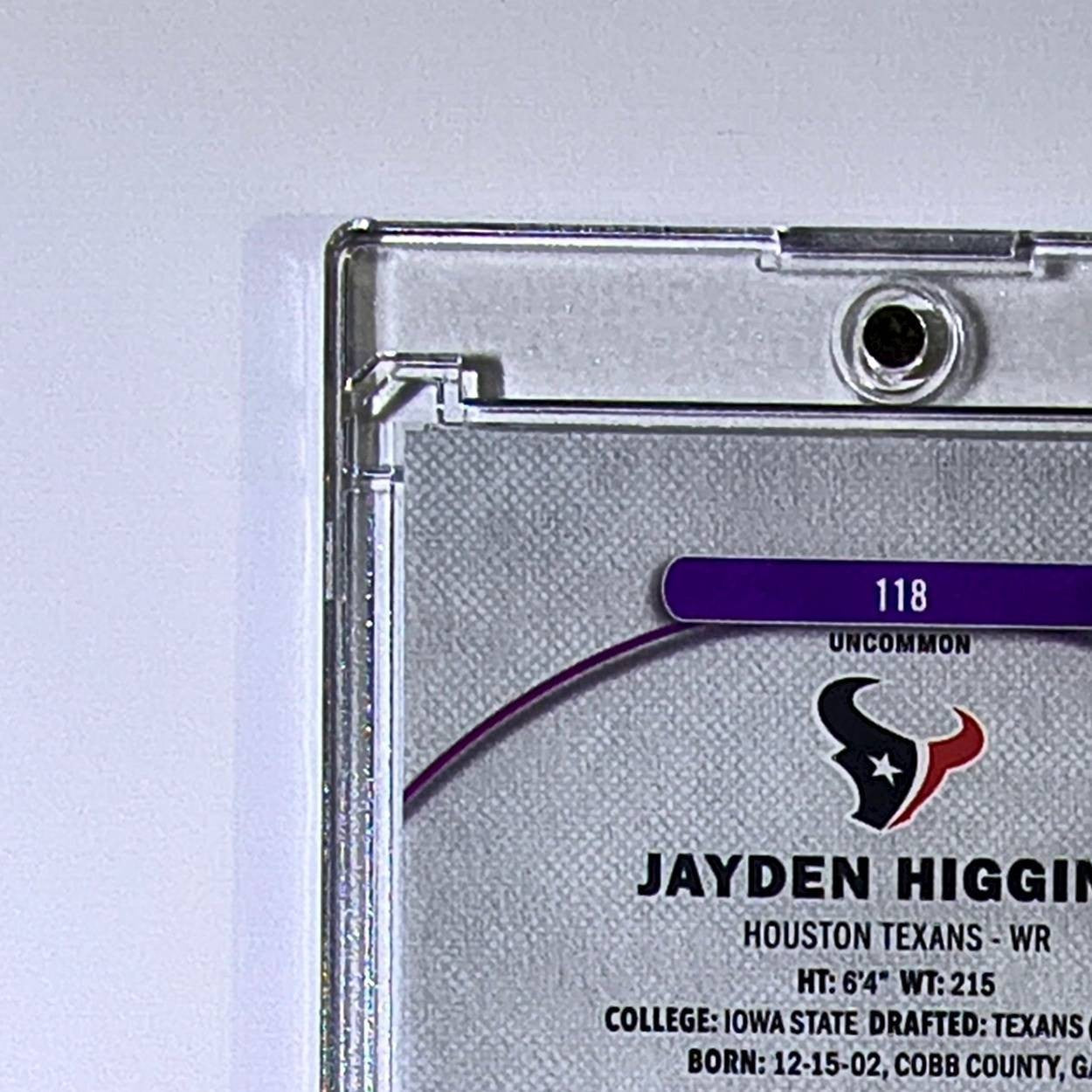 Jayden Higgins Rookie 2025 Topps Finest NFL #118 Uncommon Houston Texans 084/250