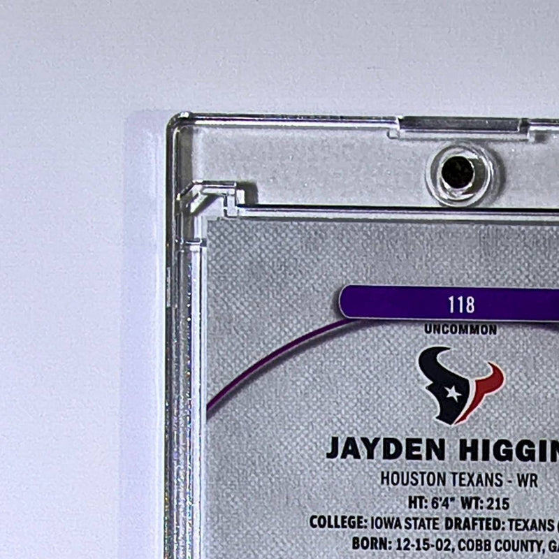 Jayden Higgins Rookie 2025 Topps Finest NFL #118 Uncommon Houston Texans 084/250