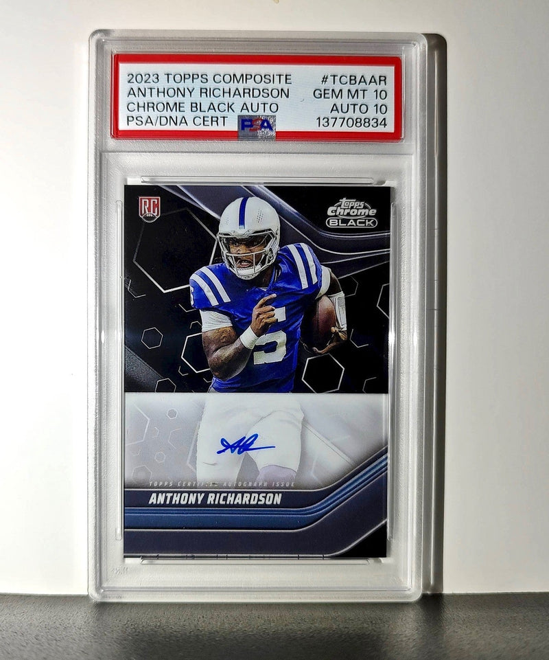 Anthony Richardson 2023 Topps Chrome Black #TCBA-AR PSA 10 Auto 10