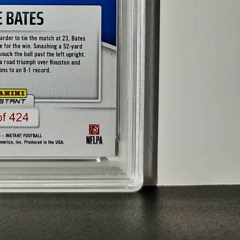 Jake Bates Rookie 2024 Panini NFL #147 Detroit Lions PSA 10 Auto 9
