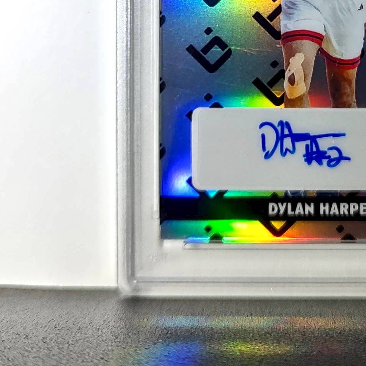 Dylan Harper 2025 Leaf Metal #BILA-DH1 Refractor PSA 8 Auto 10