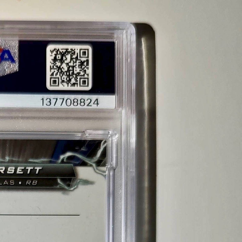 Tony Dorseett 2023 Topps #RPA-TDR Resurgence Patch Gold 41/50 PSA 8 Auto 10