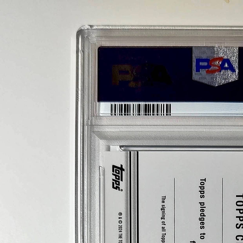 Everson Walls 2023 Topps Chrome Purple Speckle Refractor 197/199 PSA 10 Auto 9