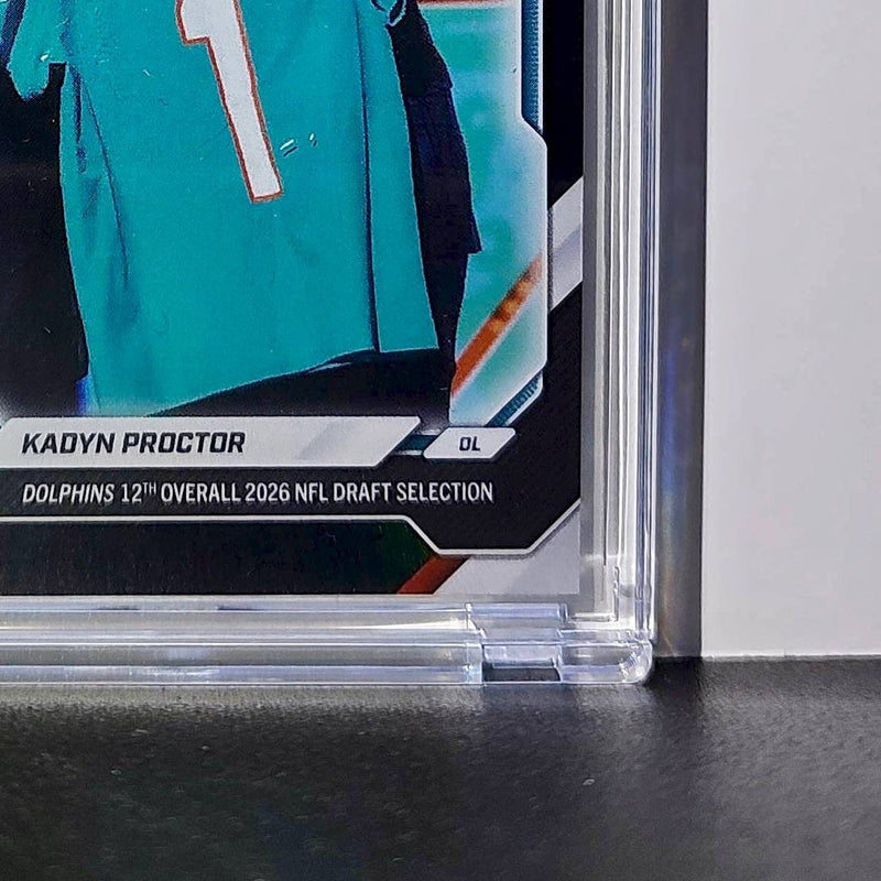 Kadyn Proctor Rookie 2026 Topps Now Draft Night #KPRO Black Foil 1/10 Card